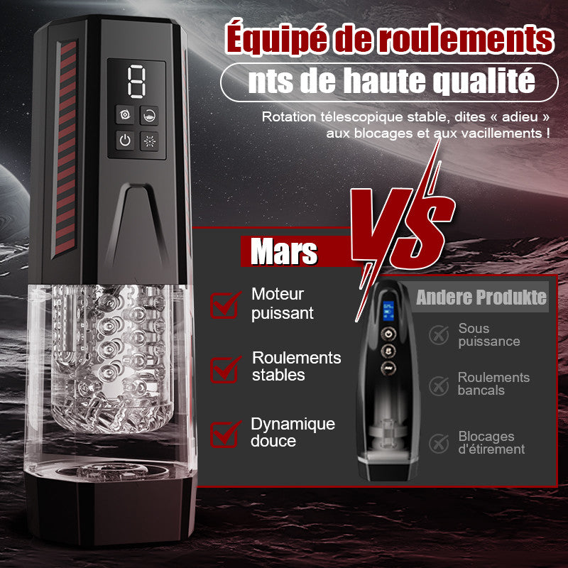 Mars - Oral Dominator 7 Vibration 7 Rotation 7 Back and Forth 4-in-1 Masturbator with Dual Motors