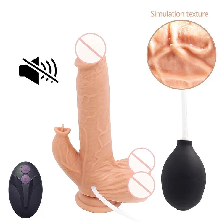 Fake Penis Vibration Machine Gun Women's Water Spray