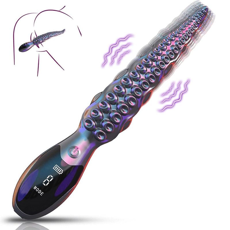 Octopus - Realistic LED Display Tentacle G-Spot Vibrator for Anal Vagina Stimulation