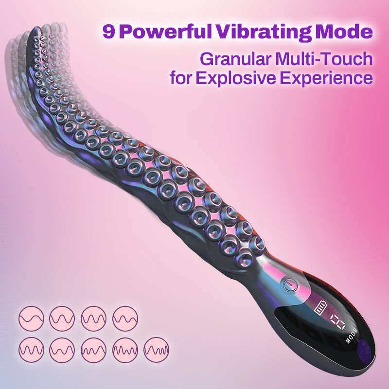 Octopus - Realistic LED Display Tentacle G-Spot Vibrator for Anal Vagina Stimulation