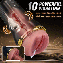 Load image into Gallery viewer, The Captain 10 Vibrating Sucking Deep Throat Male Stroker