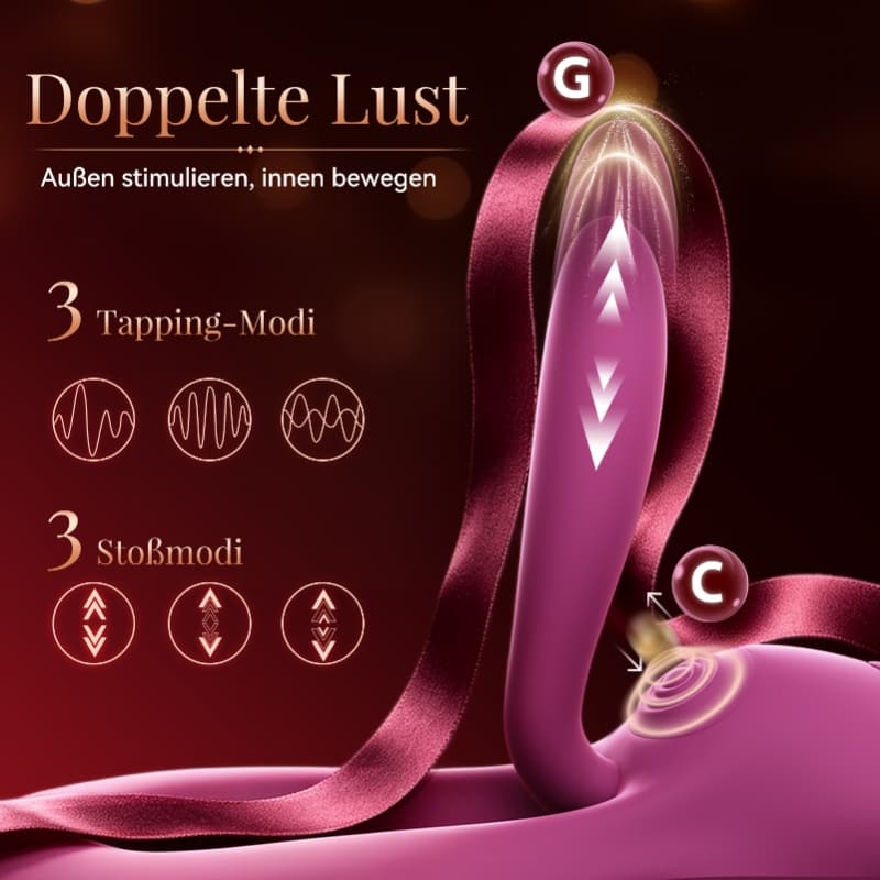 Ryder – Hands-Free Riding Machine for G-Spot Stimulation, Adjustable Thrusting & Tapping with Flexible Body-Fit Design