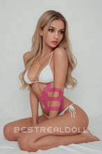 Load image into Gallery viewer, US Stock - Jean Plus 157cm #149 Blonde Hair TPE Sex Doll Small Boobs Realistic Adult TPE Love Doll