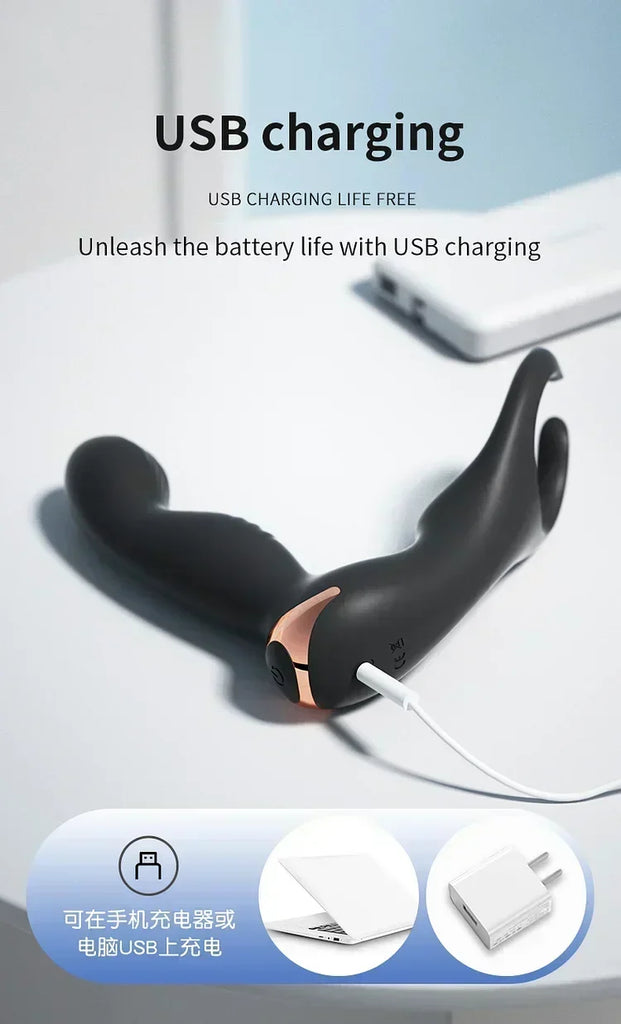 Anal Plug Pull Prostate Massager Wireless Remote Control Double Shock Sex Masturbator Adult Products