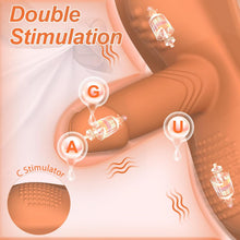 Load image into Gallery viewer, Dual Dildo Rider Thrust &amp; Grind Hands-Free Pad Vibe