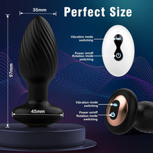 Load image into Gallery viewer, Anal Toys Anal Plug with 7 Rotation &amp; 7 Vibration Anal Vibrators