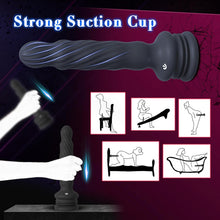 Load image into Gallery viewer, Wriggling Rotating Vibrating Prostate Massager Anal Butt Plug