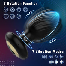Load image into Gallery viewer, Anal Toys Anal Plug with 7 Rotation &amp; 7 Vibration Anal Vibrators