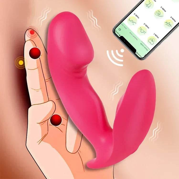 Wireless Remote Dildo Vibrator Wiggling Wearable Vibrating Panties Finger for Women Clitoris Stimulator