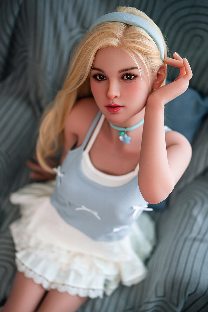 US Stock - Sylvestra 150cm M15 Silicone ROS Head Sex Doll Movable Jaw TPE Body Adult Oral Sex Love Doll (Free 2ND Head)