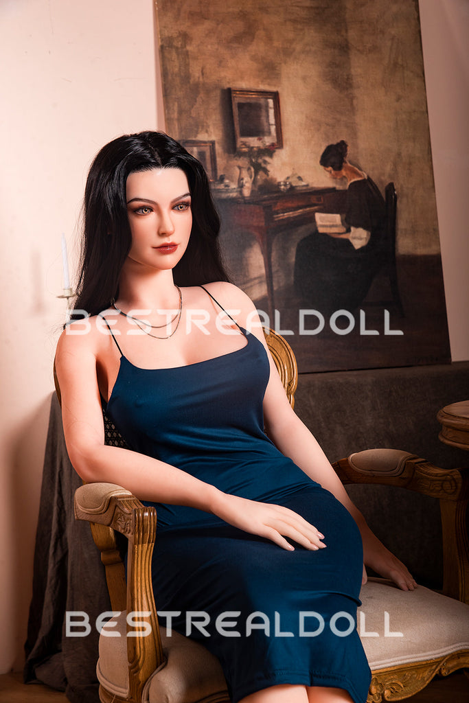 US Stock - RIDMII Karyn 163cm Unique Design Silicone Head Sex Doll Medium Boobs TPE Body Adult Love Doll