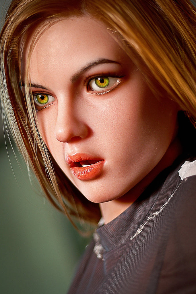 US Stock - Wrenlee 158cm M6 Silicone ROS Head Sex Doll Realistic TPE Body Adult Oral Movable Jaw Sex Love Doll