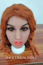 Load image into Gallery viewer, US Stock - 157cm Edeny TPE Sex Doll Realistic Small Breasts Orange Hair Love Doll
