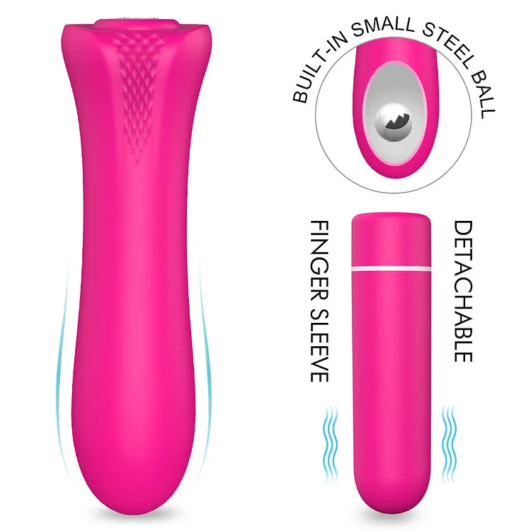 Mini Women's Vibrating Stick Bullet Mini Av Stick Bullet Funny Egg Jumping Massage Stick