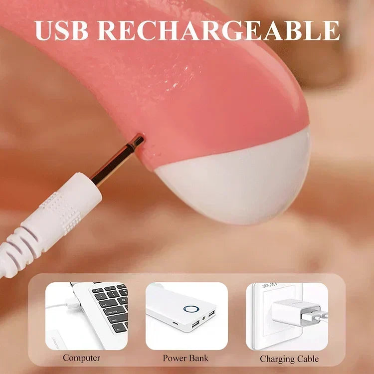 Tongue Licking Vibrator For Women G Spot Clitoral Stimulator