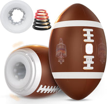 Load image into Gallery viewer, Men's football-shaped masturbator, 12 vibration modes, 3D TPE realistic inner sleeve.